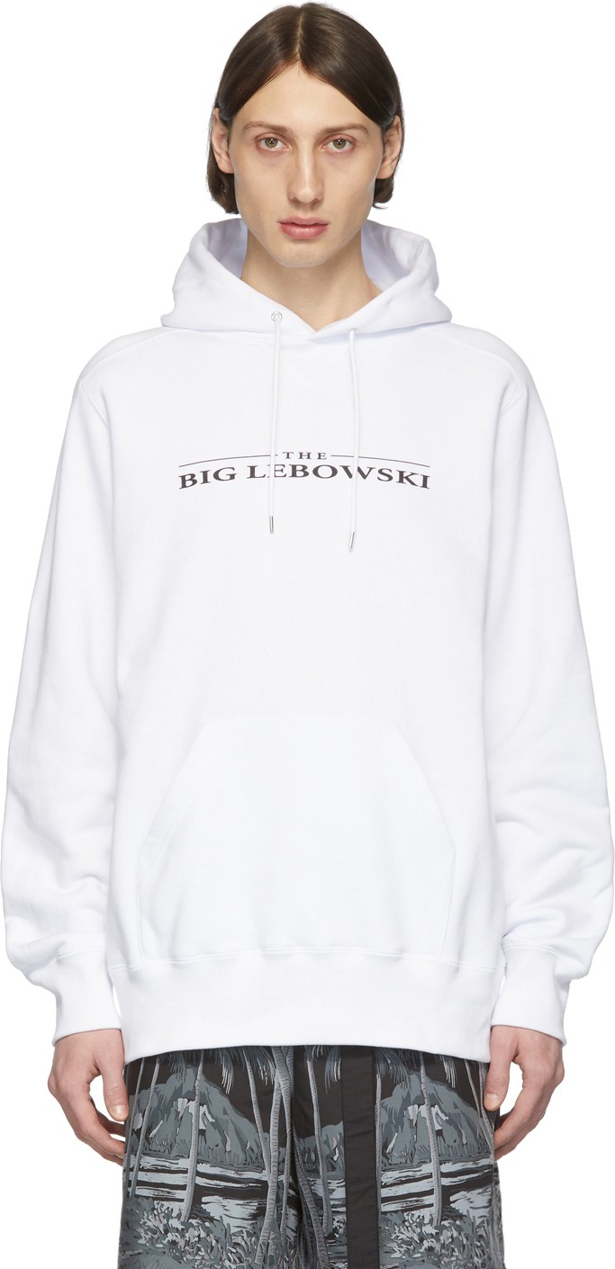Sacai White 'The Big Lebowski' Hoodie Sacai White 'The Big Lebowski' Hoodie