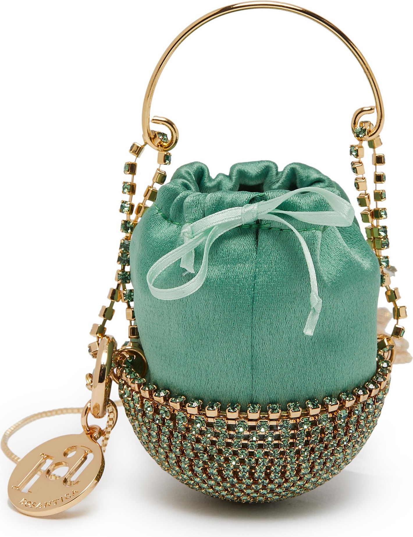 Rosantica Baby Ghizlan' strass bottom key chain necklace charm