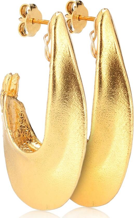 Alighieri Il Leone 2.0 24kt gold-plated hoop earrings