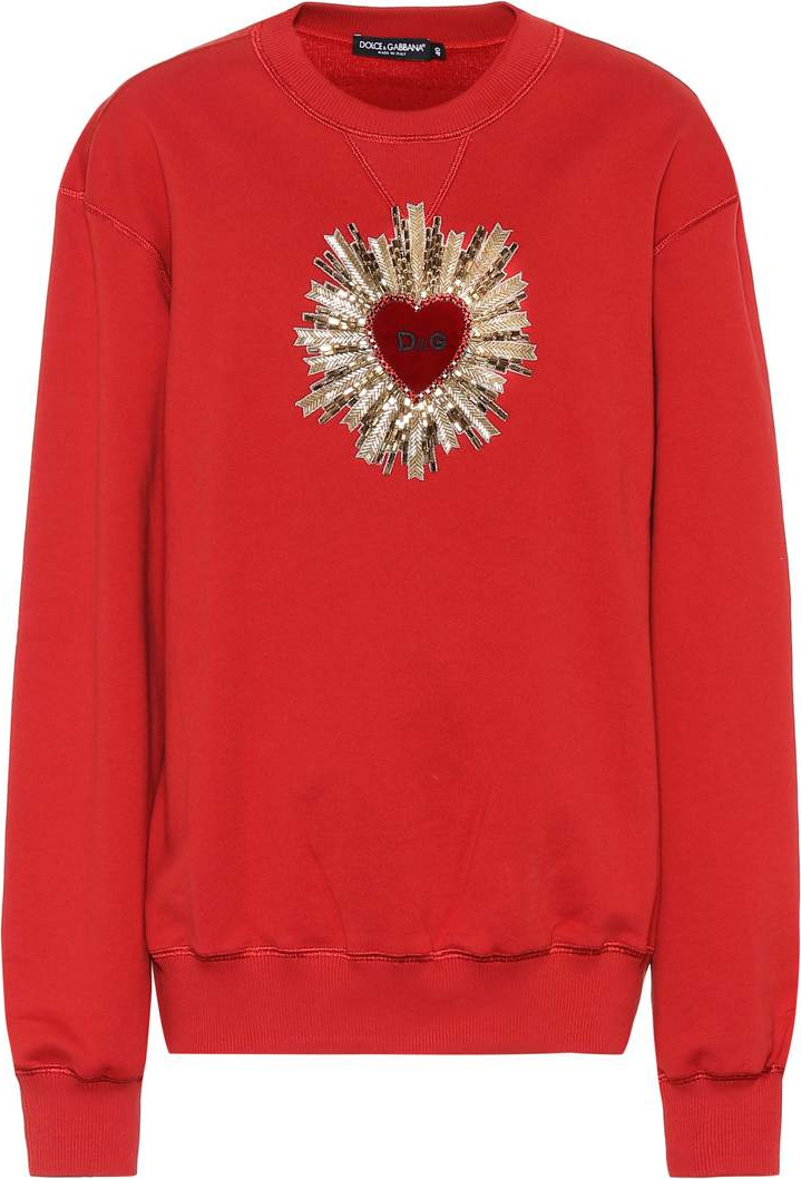 Dolce & Gabbana Embellished cotton sweatshirt