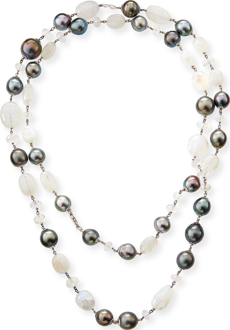 Belpearl 18k Moonstone & Pearl Necklace