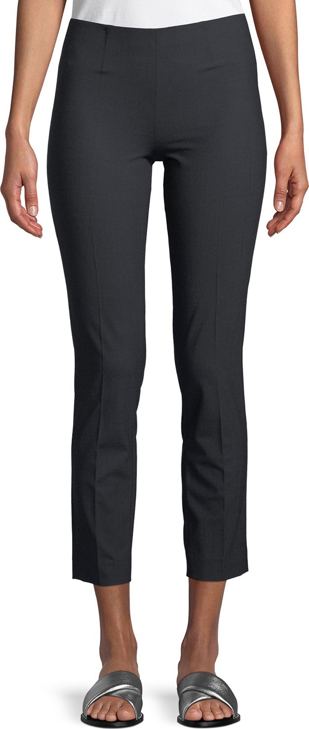 Brunello Cucinelli Lightweight Wool-Blend Pull-On Pants