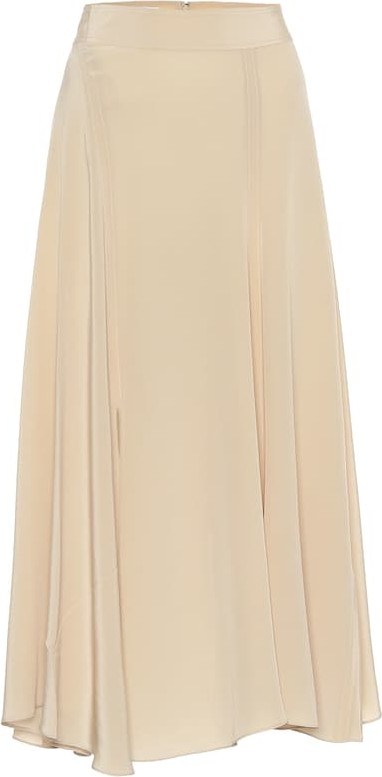 Acne Studios Silk midi skirt