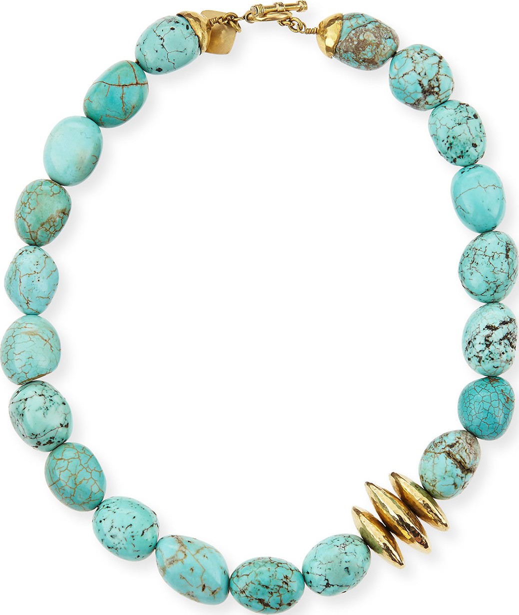 Ashley Pittman Yai Turquoise Necklace