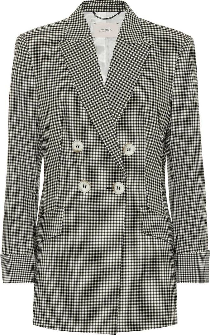 Dorothee Schumacher Bold Vichy checked wool blazer