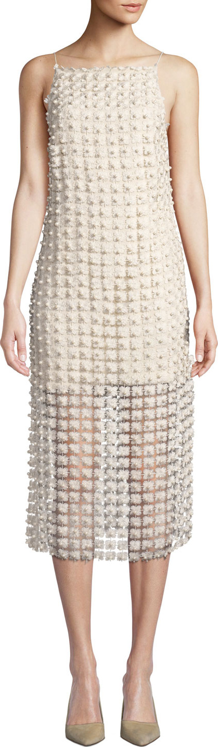 Elliatt Marilyn Pearly-Bead Illusion Dress