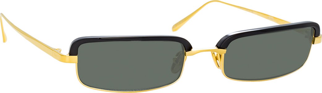Linda Farrow Slim Rectangular Sunglasses