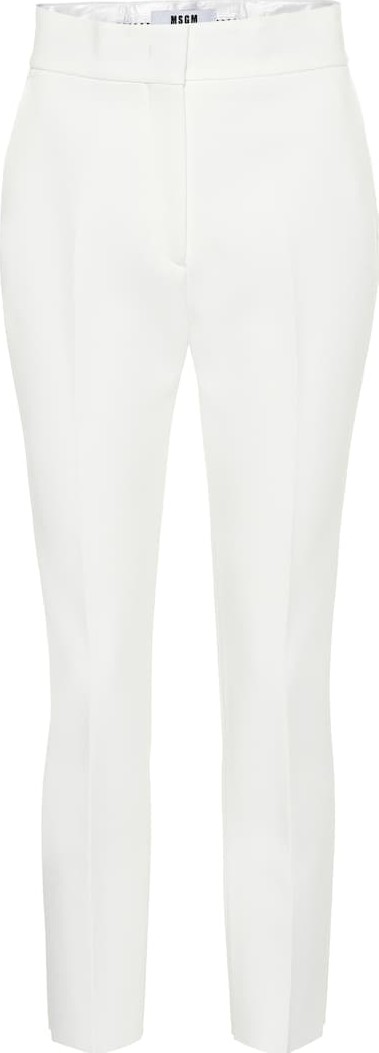 MSGM High-rise crêpe pants