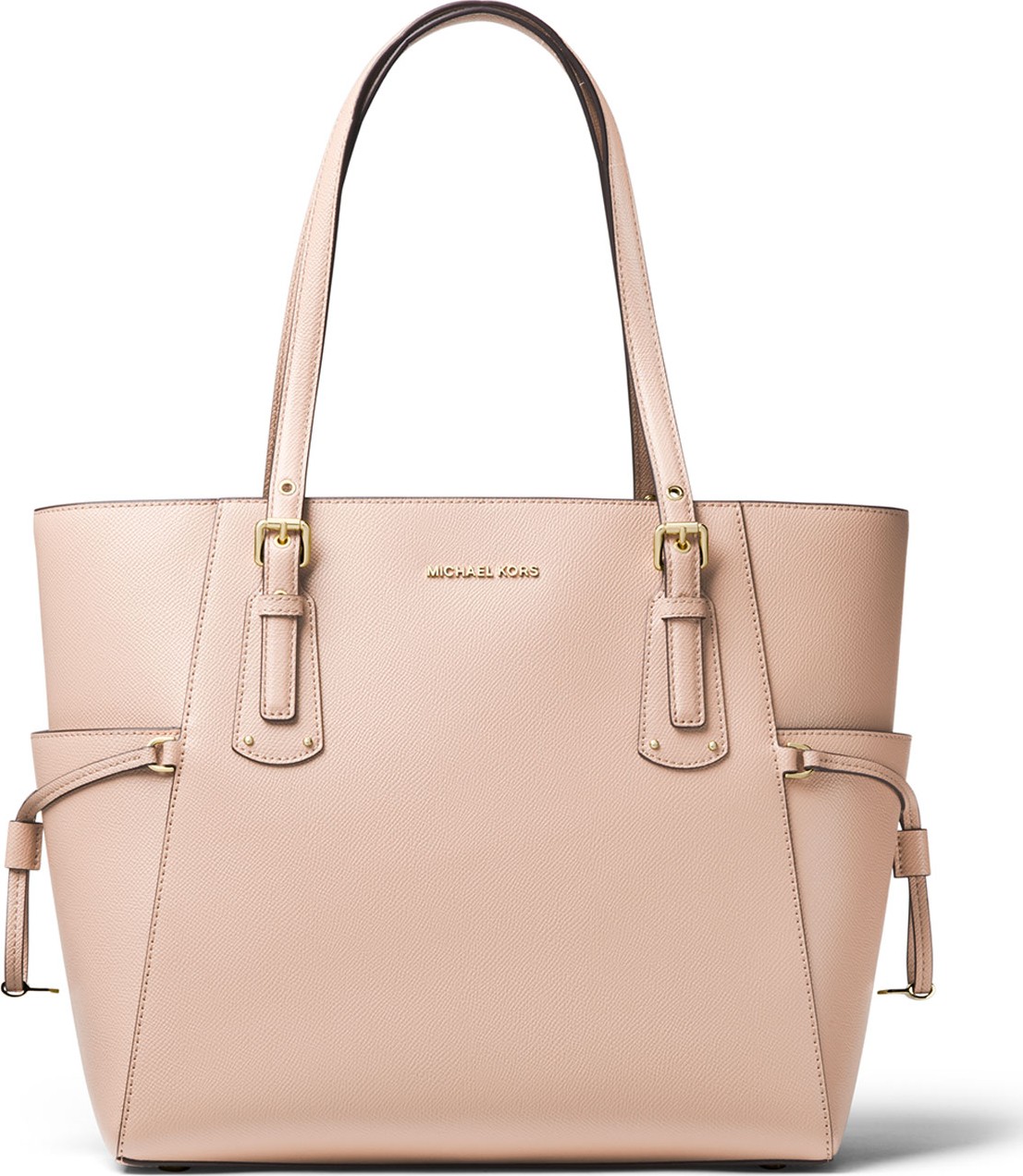 MICHAEL MICHAEL KORS Voyager E/W Signature Saffiano Tote Bag - Golden Hardware