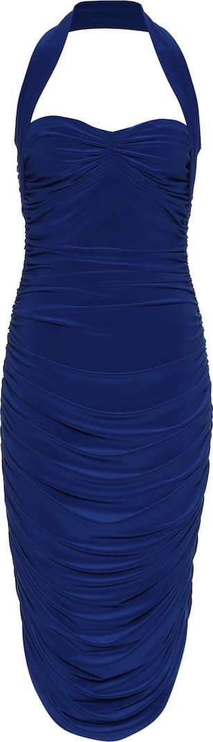 Norma Kamali Bill jersey halter dress