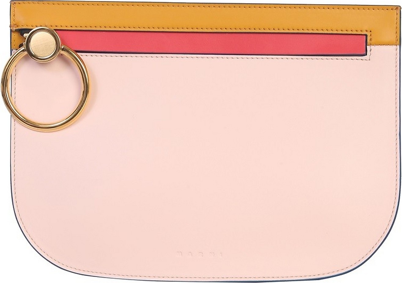 Marni Brushed Leather Clutch