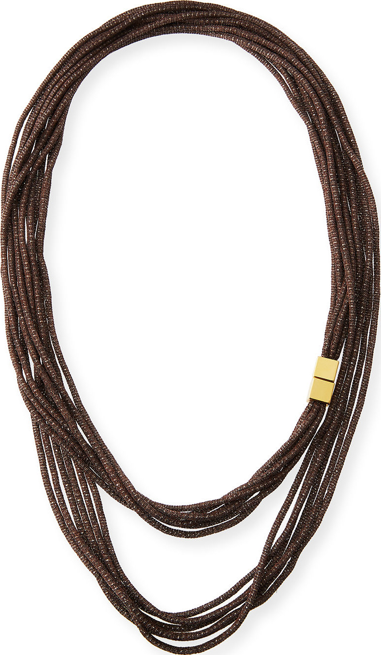 Lafayette 148 New York Tea Long Mesh Necklace, 18"