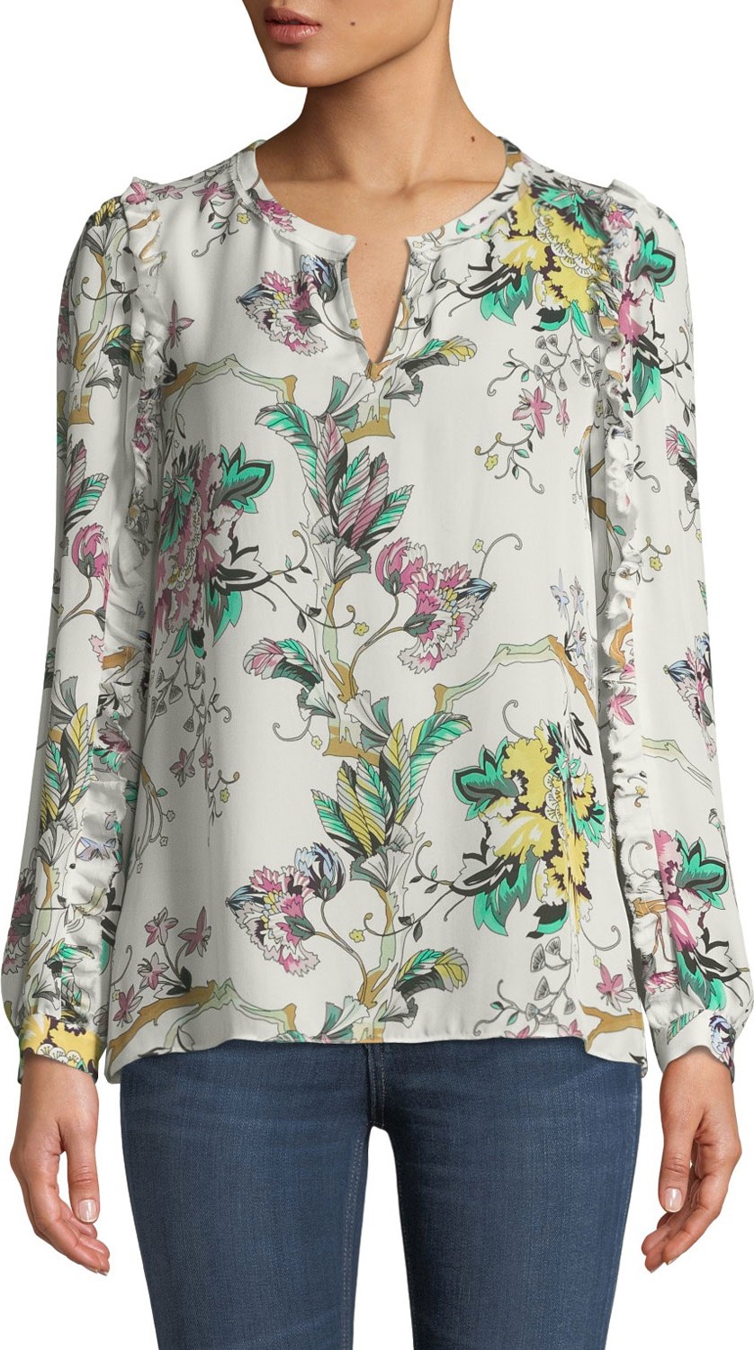 KOBI HALPERIN Carliegh Floral-Print Blouse