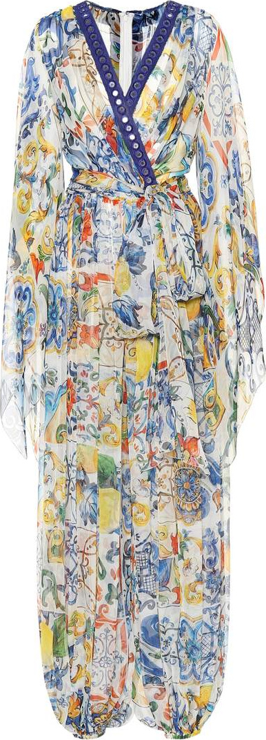 Dolce & Gabbana Printed silk jumpsuit