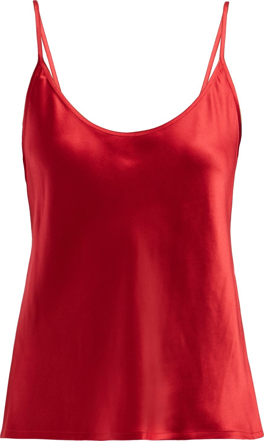 La Perla Scoop-neck silk-satin camisole