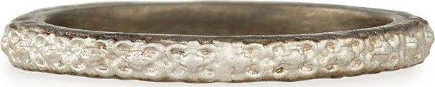 Armenta New World Carved Silver Stackable Ring
