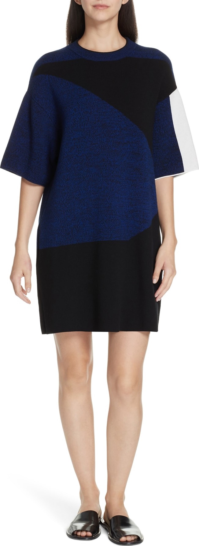 Proenza Schouler PSWL Colorblock Jacquard Shift Dress