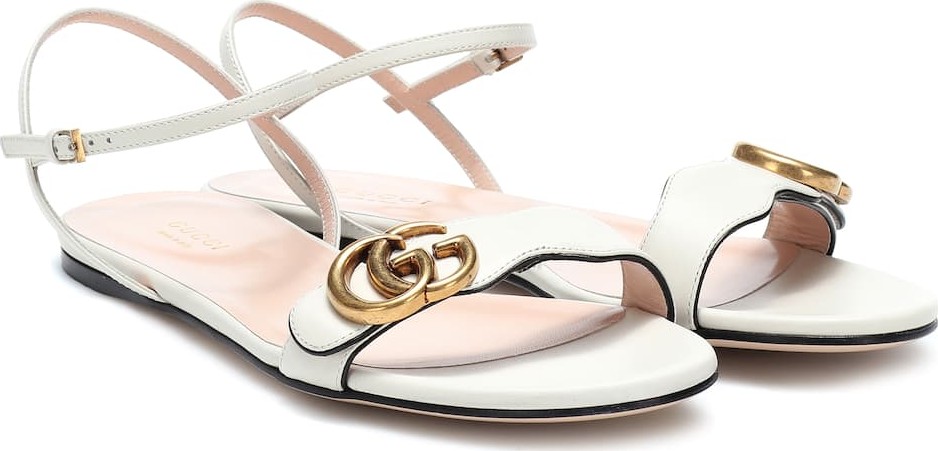 Gucci Double G leather sandals