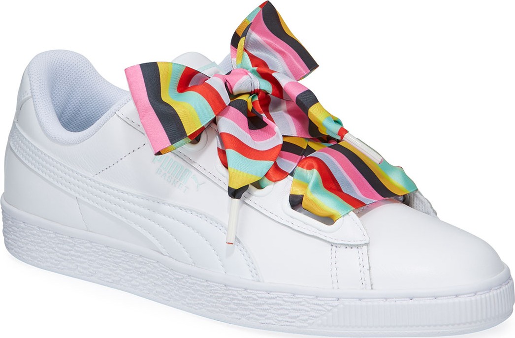 PUMA Basket Heart Gen Hustle Leather Sneakers