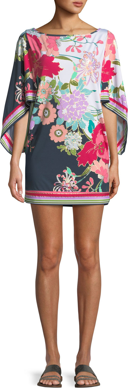 Trina Turk Royal Botanical Coverup Tunic
