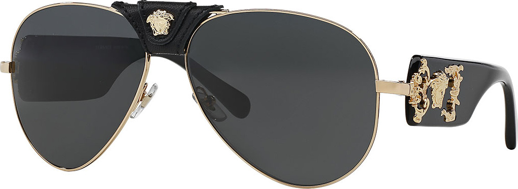 Versace Medusa Aviator Sunglasses