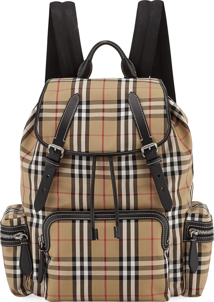 Burberry London England Men's Rucksack Signature Check Backpack