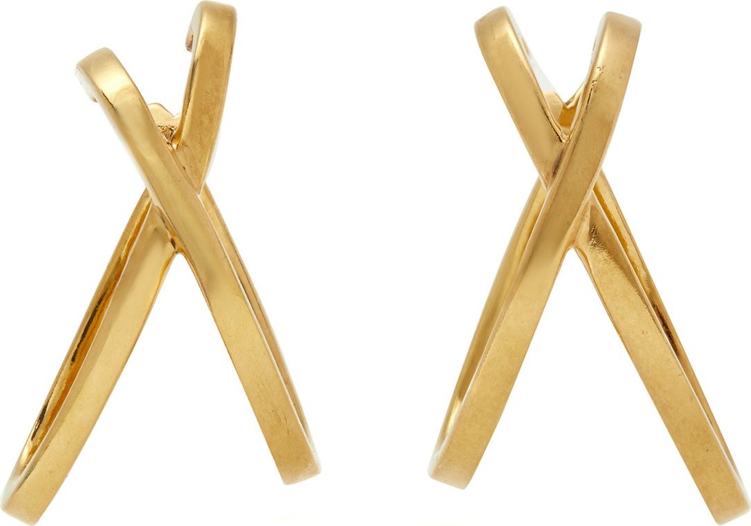 Alan Crocetti Space gold-plated silver ear cuffs