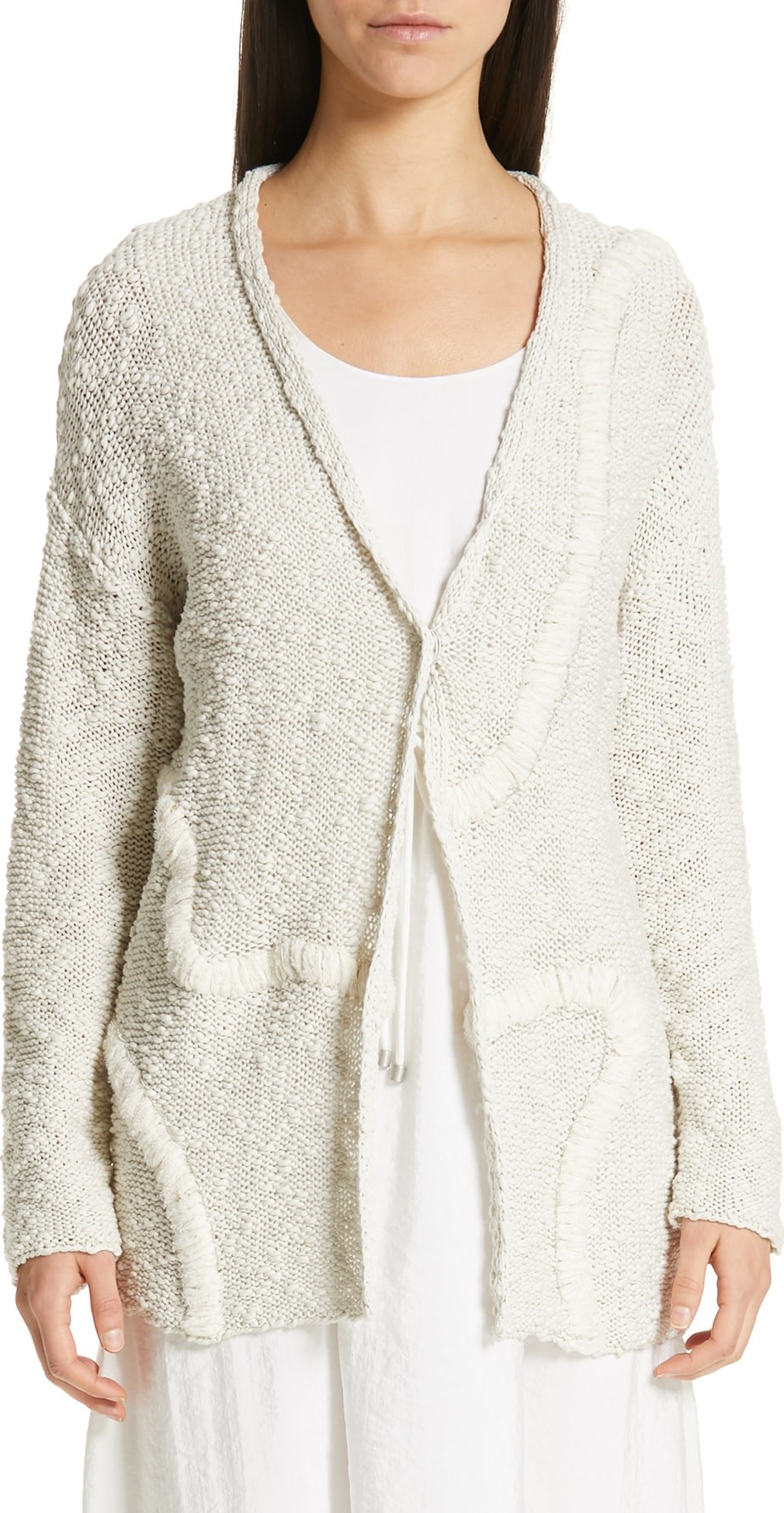 Fabiana Filippi Embroidered Long Cardigan