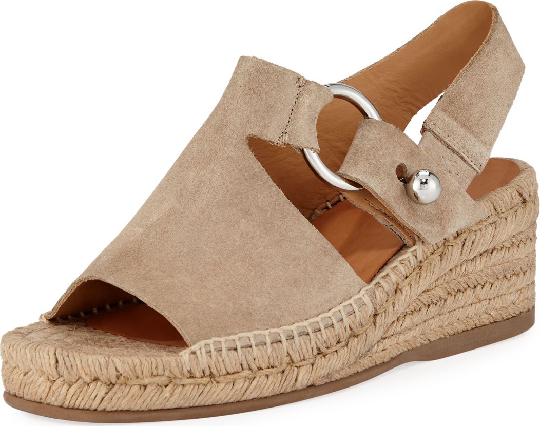 Rag & Bone Arc Suede Wedge Espadrilles