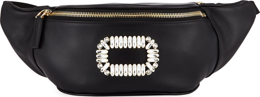 Roger Vivier Embellished Leather Fanny Pack