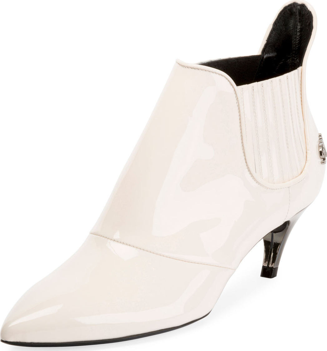 Roger Vivier Choc Real Elastic Bootie, White