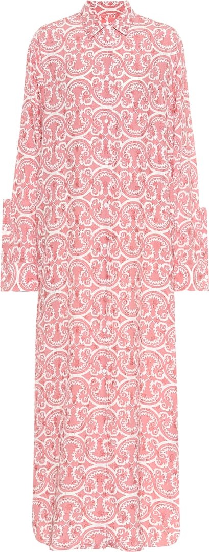 Jil Sander Printed fil coupé shirt dress