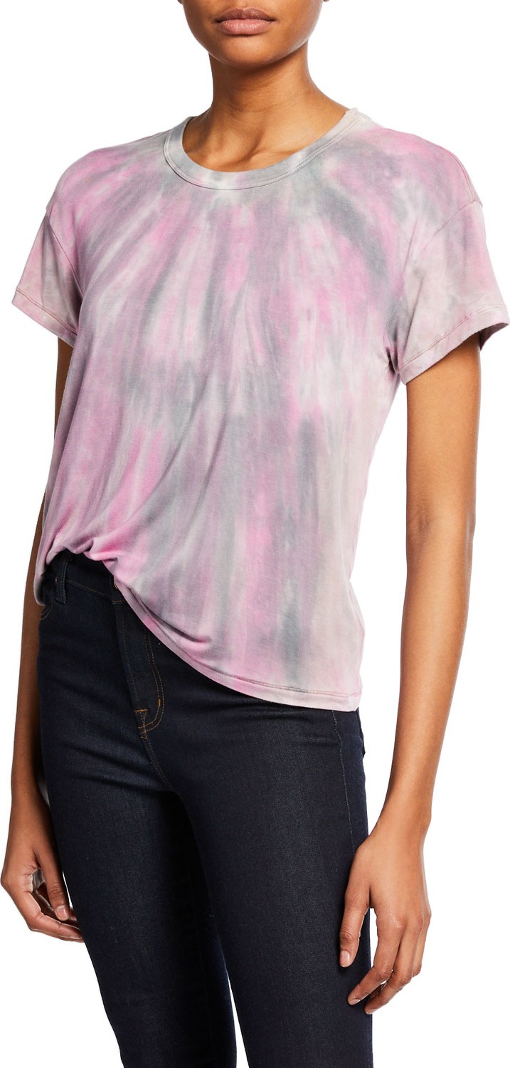 Splendid Crewneck Tie-Dye Cotton Tee
