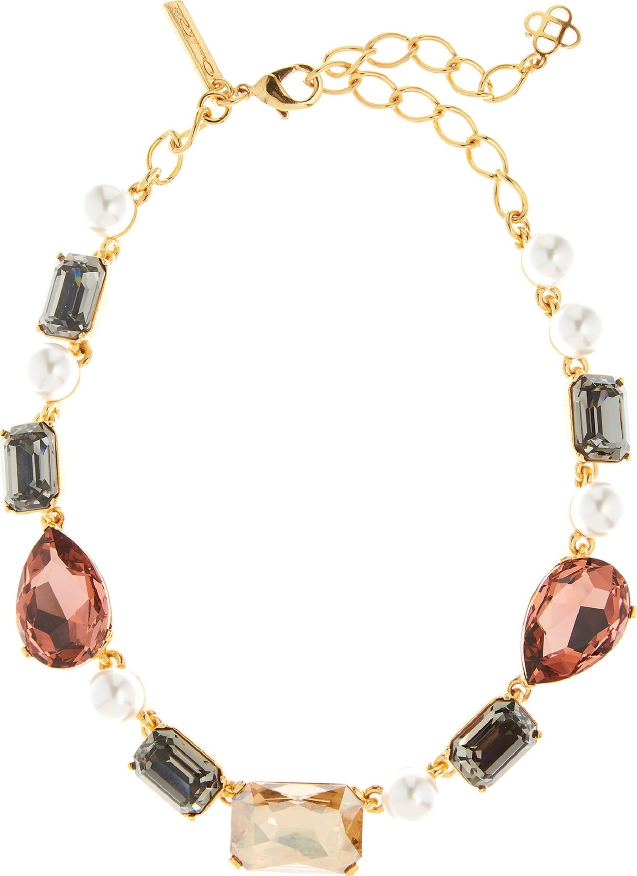 Oscar De La Renta Bold Crystal Necklace