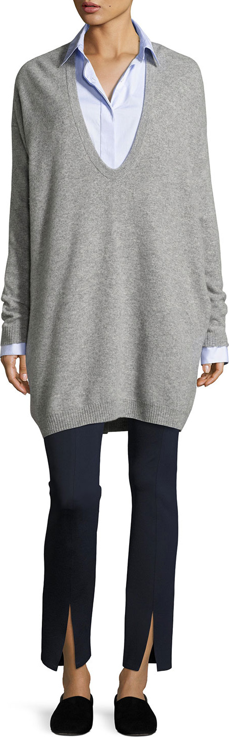 THE ROW Thilde Slit-Front Skinny Pants