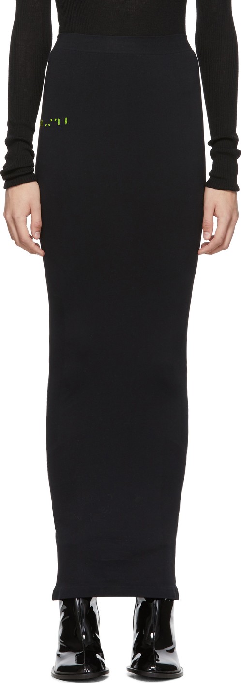 Unravel Black Seamless Skirt