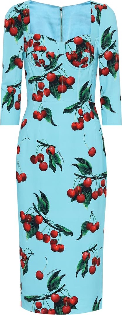 Dolce & Gabbana Exclusive to Mytheresa – cherry printed midi dress