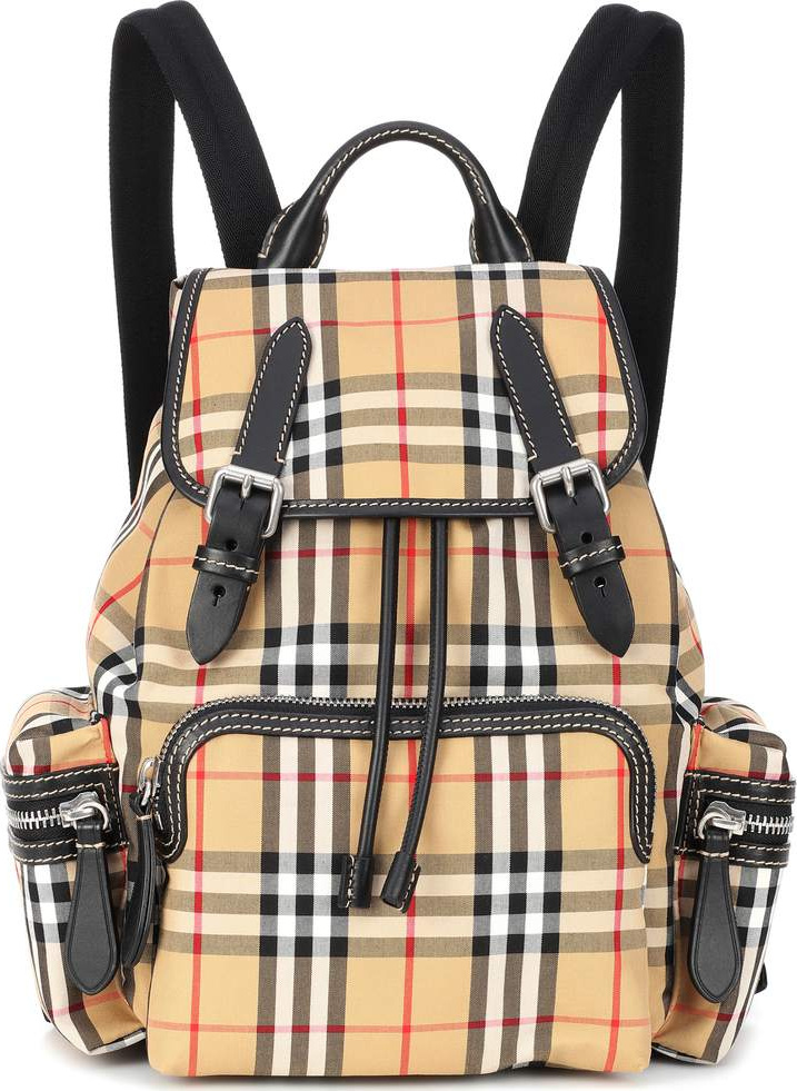 Burberry London England The Medium leather-trimmed backpack