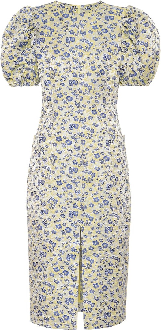 ROTATE Birger Christensen Katarina floral jacquard dress