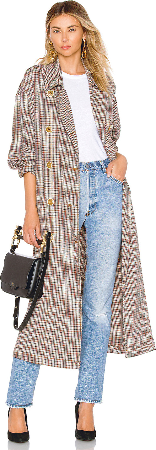 Free People Melody Menswear Trench Coat