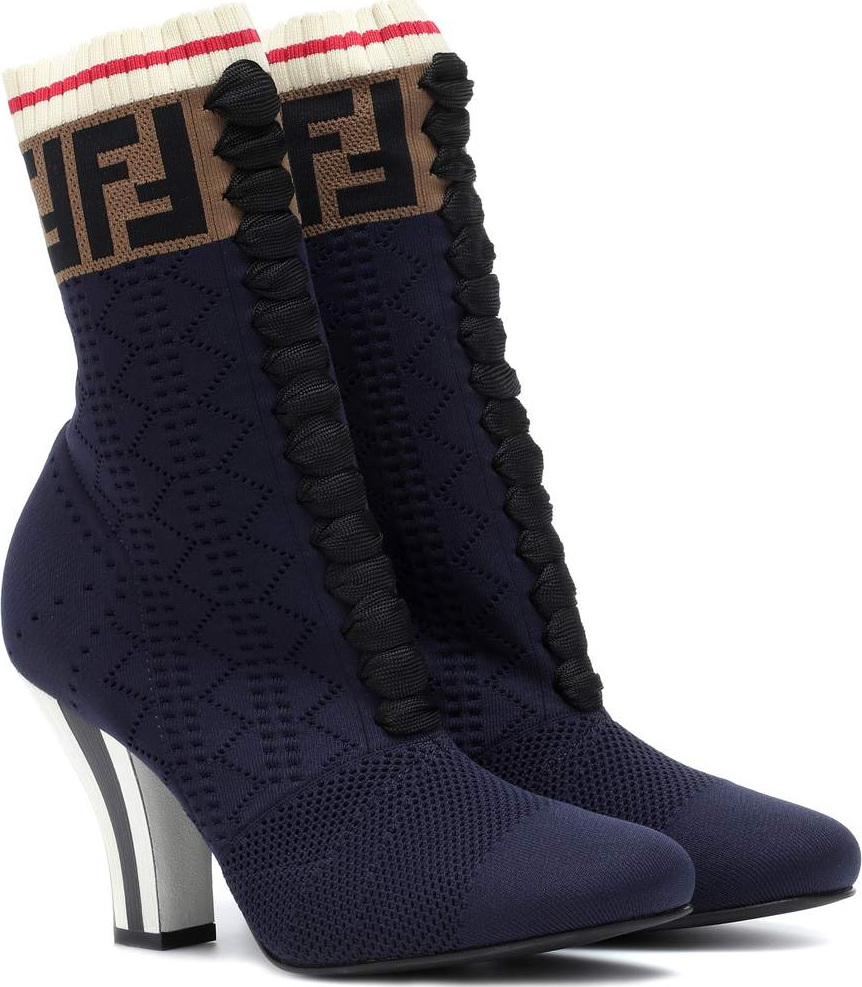 Fendi Rockoko knit ankle boots