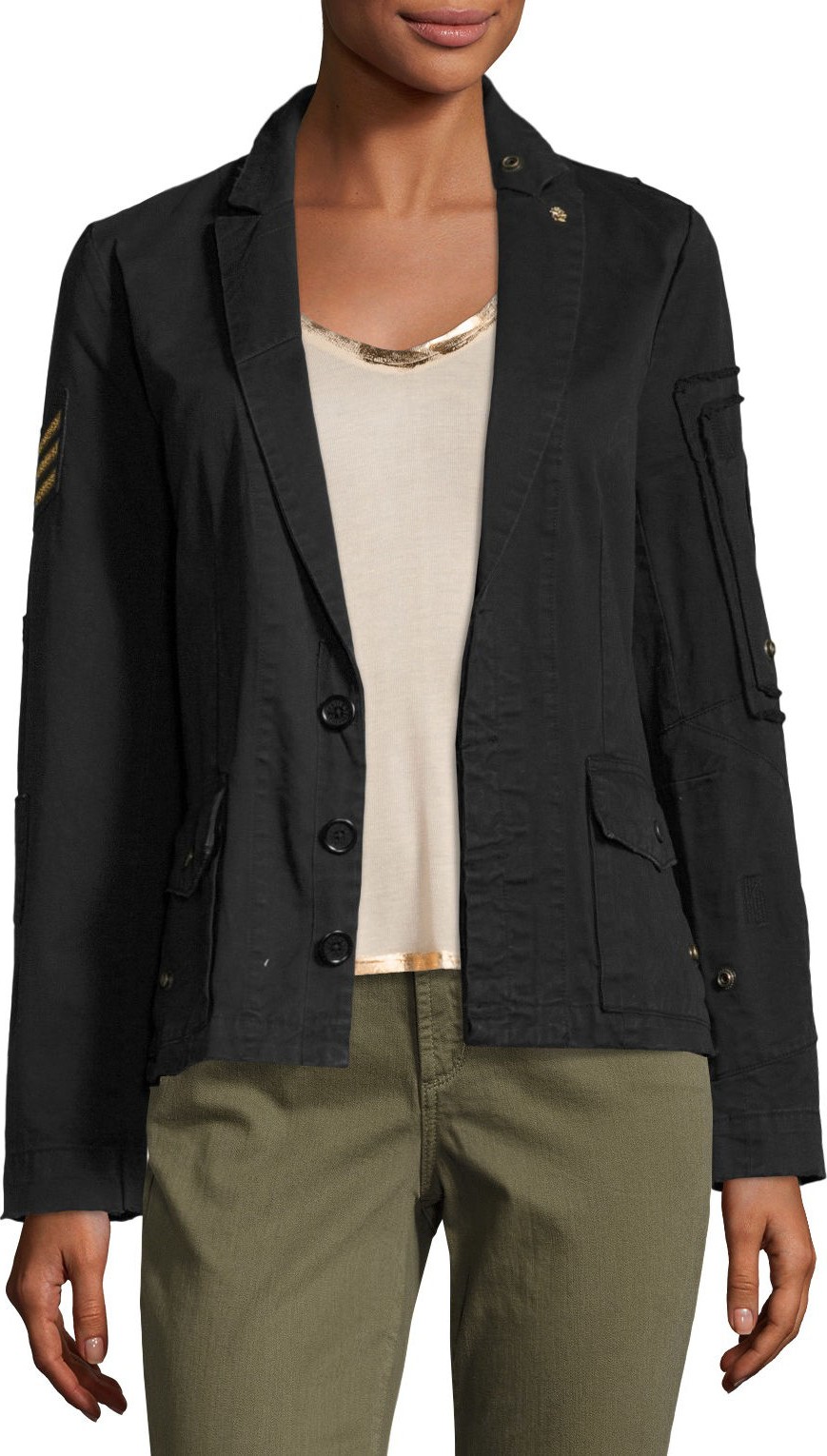 Zadig & Voltaire Virginia Grunge Cotton Jacket