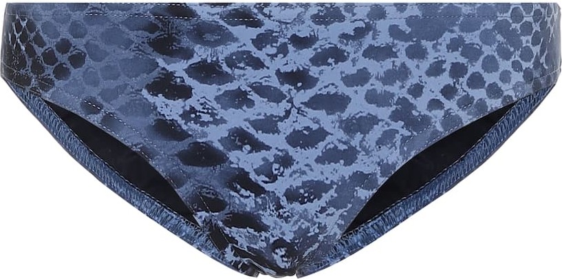Karla Colletto Bree snakeskin-print bikini bottoms
