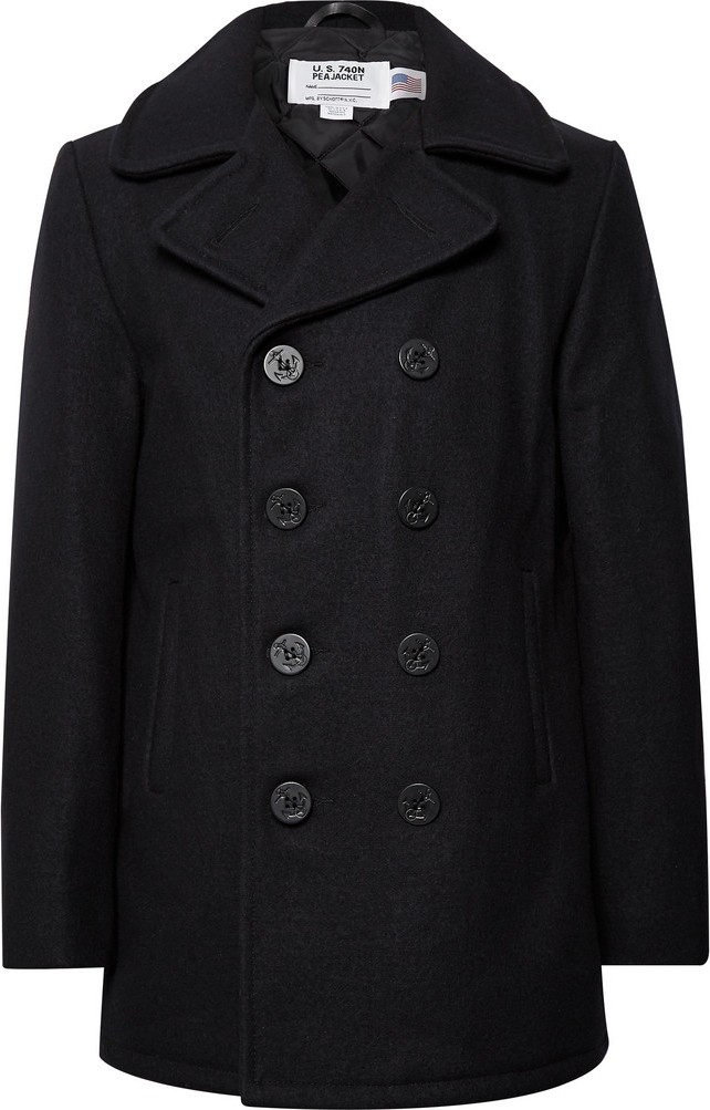 Schott NYC Melton Wool-Blend Peacoat