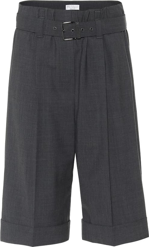 Brunello Cucinelli Wool-blend Bermuda shorts