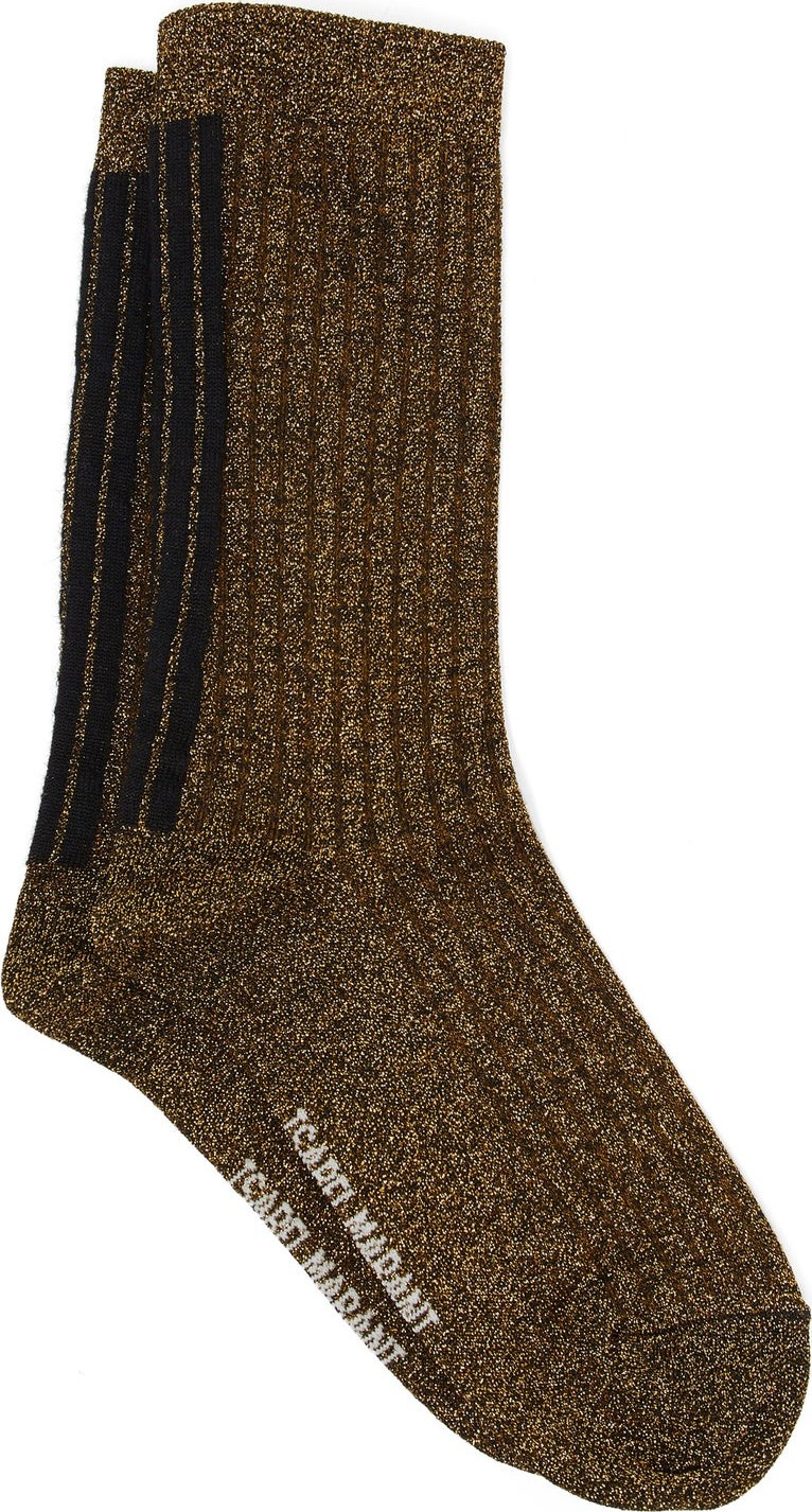 Isabel Marant Lily metallic-jersey ankle socks