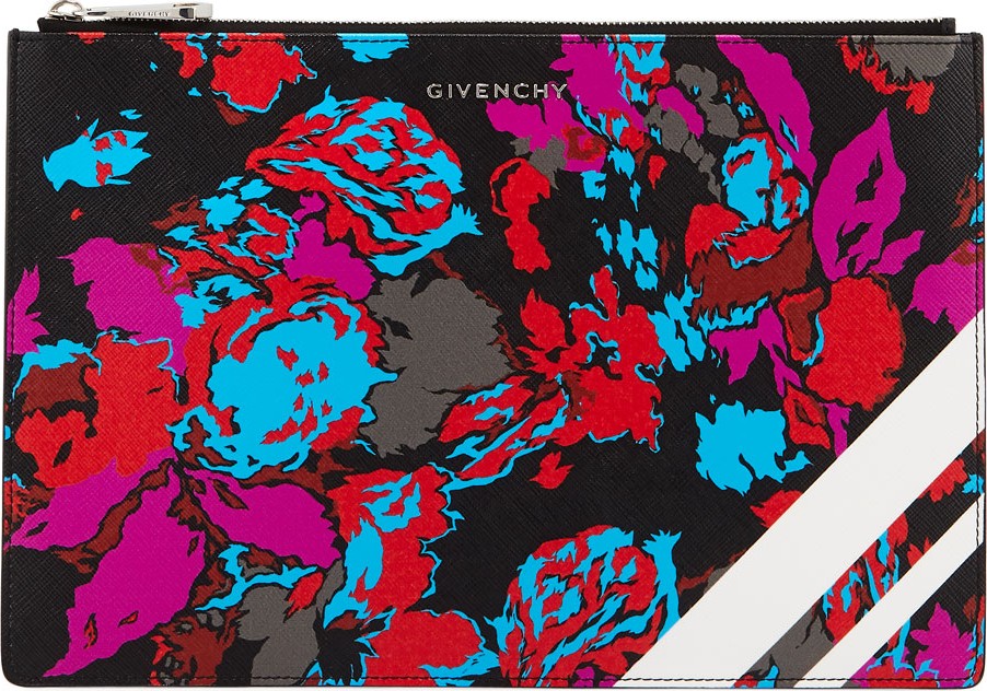 Givenchy Iconic Prints Flat Pouch Clutch Bag