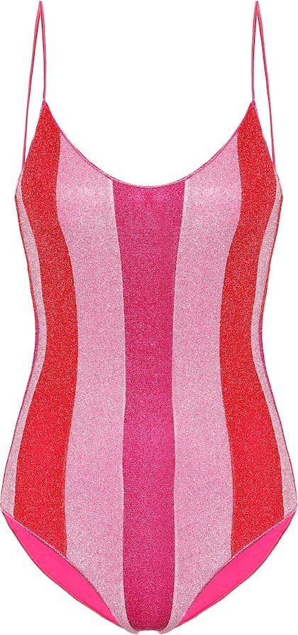 Oseree Exclusive to Mytheresa – Lumière striped swimsuit