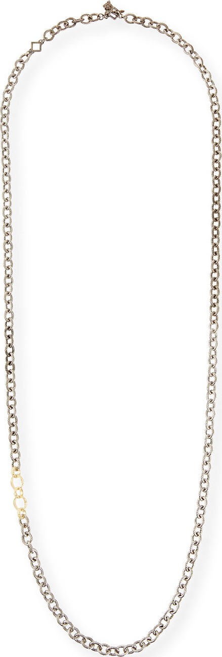 Armenta Old World Thick Circle-Link Necklace, 32"L