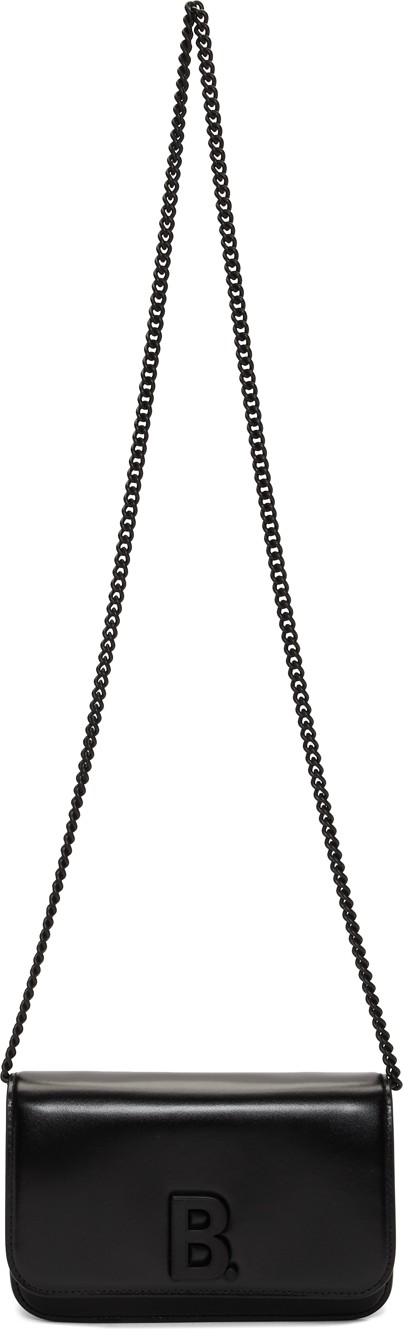 Balenciaga Black B. Wallet Chain Bag